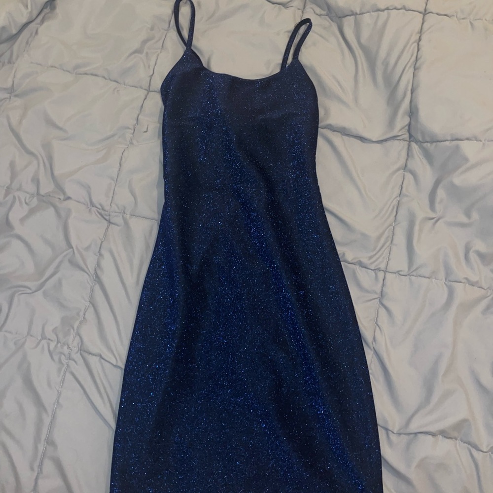Sparkly Blue Bodycon Dress